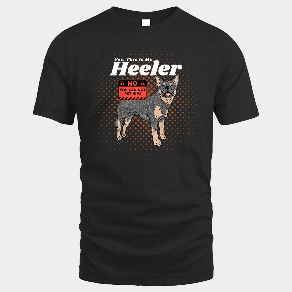 Australian Cattle Dog Heeler Unisex Tshirt - Black - Glaxycustom