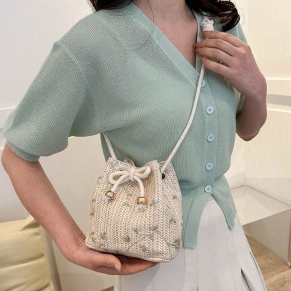 Fashionable Summer Handmade Braided Straw Bag for Women