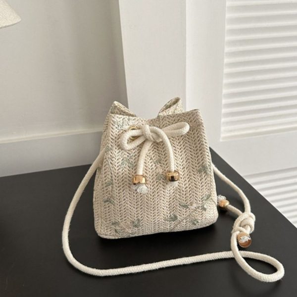 Fashionable Summer Handmade Braided Straw Bag for Women